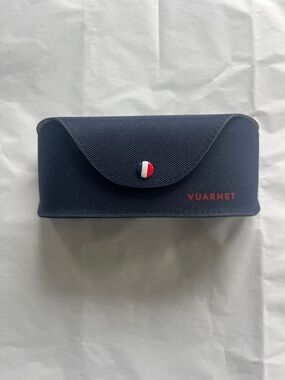 Vuarnet Navy Eyewear Case with Red-White-Blue Accent